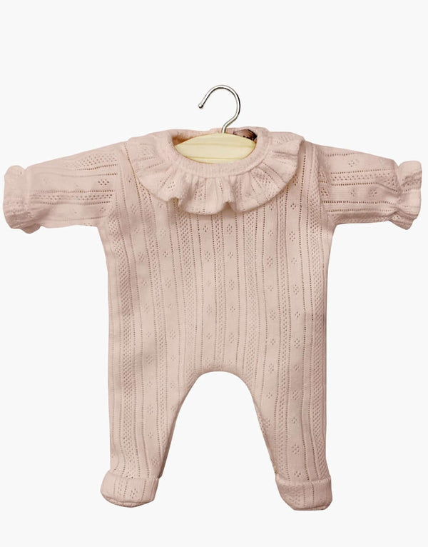 Minikane Baby, Camille Sleepsuit in Dotted Cotton with Petal Stripes