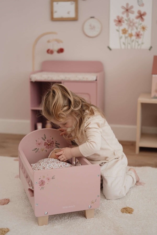 Little Dutch, Wooden Doll Bed FS