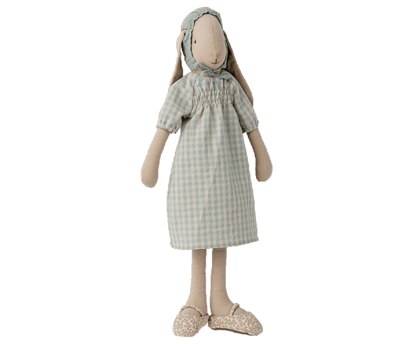 Maileg, Bluebell Size 3 Bunny in Blue Dress and Bonnet