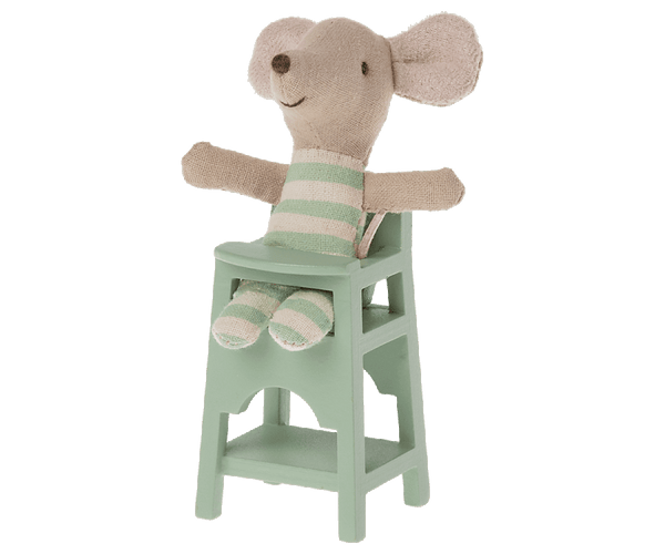 Maileg, High Chair, Mouse - Mint
