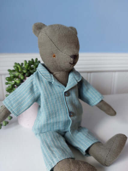 Maileg, Pyjamas for Teddy Dad (Blue)