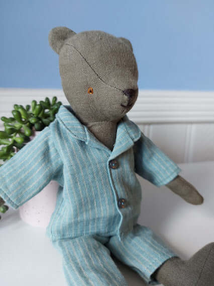 Maileg, Pyjamas for Teddy Dad (Blue)