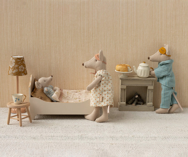 Maileg, Bed, Mouse - Off White