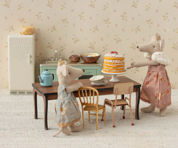 Maileg, Long Dining Table, Mouse