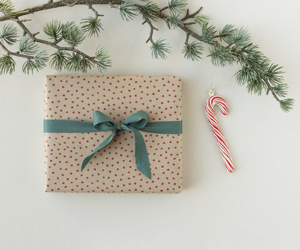 PRE-ORDER Maileg, Gift Wrap, Red Polka - 10 m  **DUE SEPT**