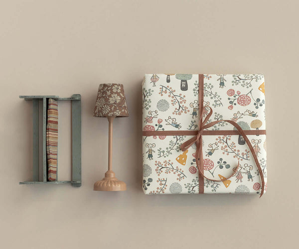 Maileg, Gift Wrap, Mice Party - 10 m