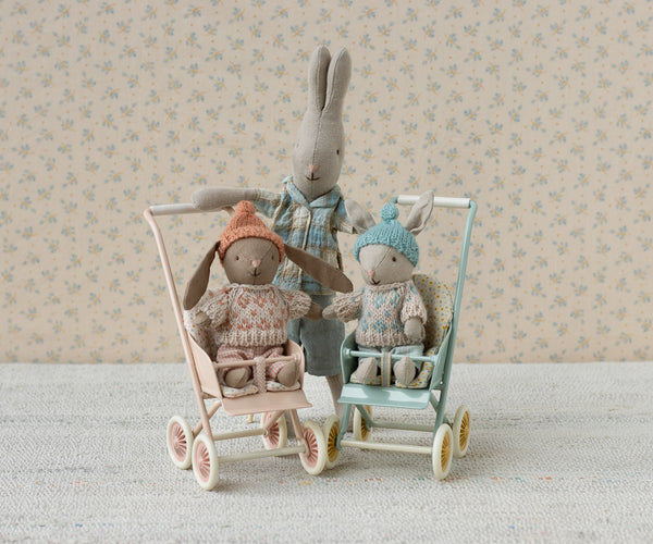*PRE-ORDER* Maileg, Winter Rabbit, Micro - Sand Mint (DUE NOV)