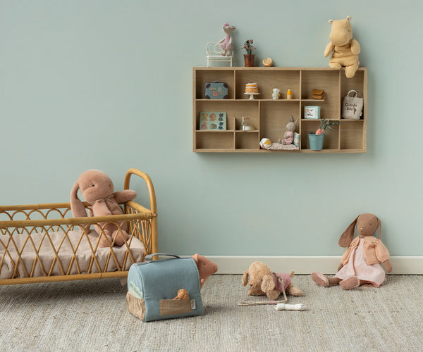 Maileg, Pet Carrier - Dusty Blue