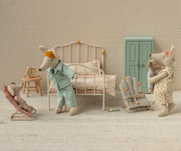 Maileg, Pyjamas, Dad Mouse - Mint/Sand