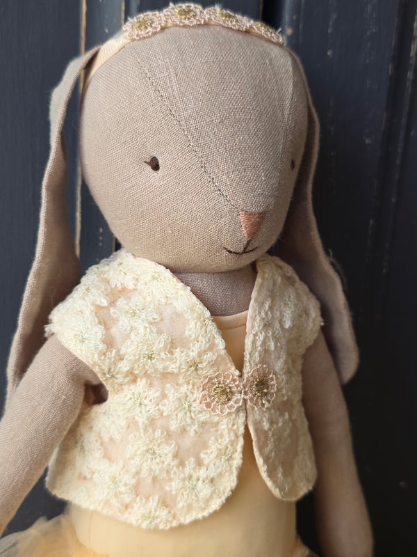 Maileg, Size 3 Bunny, Classic - Ballet Suit & Skirt Cream