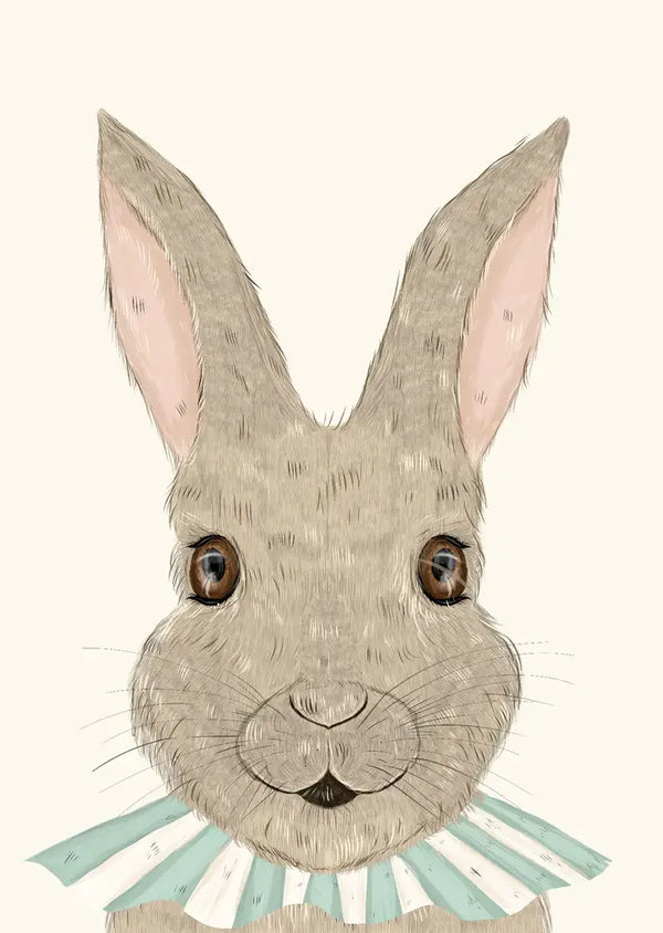 Abel and the Label, Buttons The Circus Bunny - Unframed