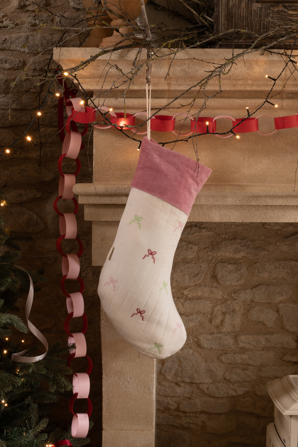 Avery Row, Christmas Stocking - Bows