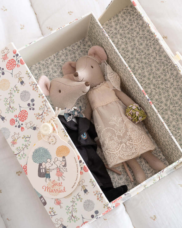 Maileg, Wedding Mice Couple in Box