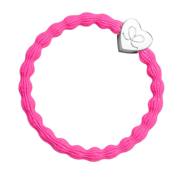 By Eloise, Silver Heart, Neon Pink