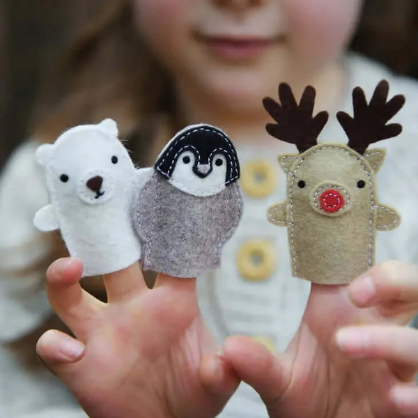 Clara and Macy, Make Your Own Winter Finger Puppets Craft Kit