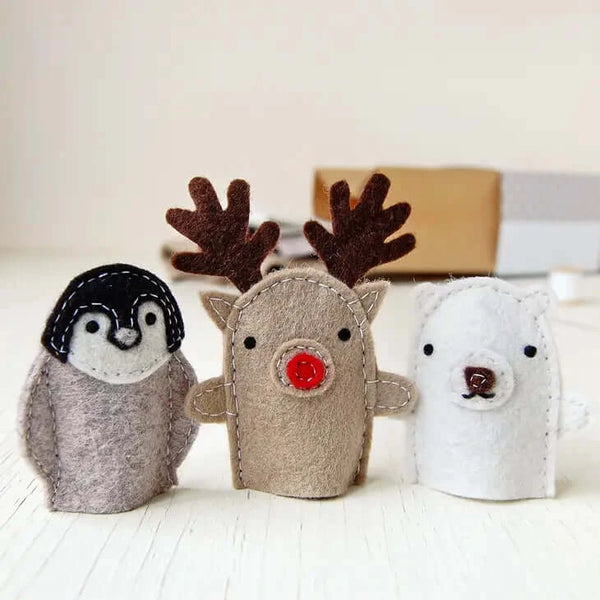 Clara and Macy, Make Your Own Winter Finger Puppets Craft Kit