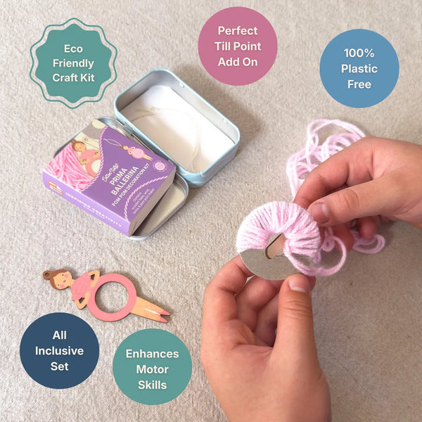 Cotton Twist, Make Your Own Pom Pom Ballerina Gift Kit