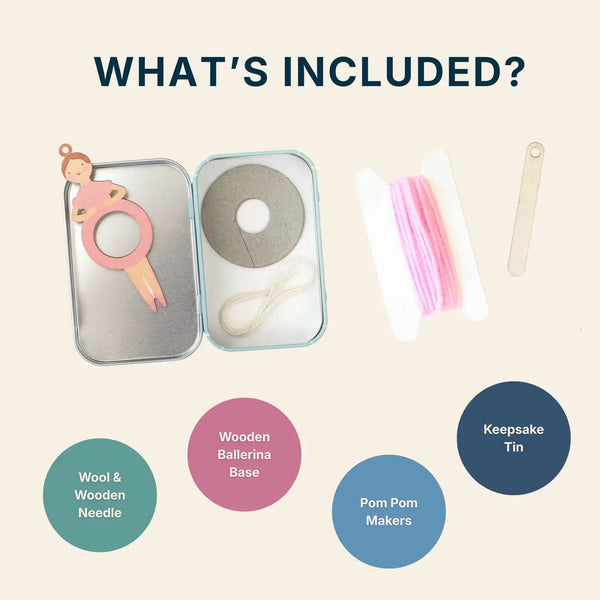 Cotton Twist, Make Your Own Pom Pom Ballerina Gift Kit
