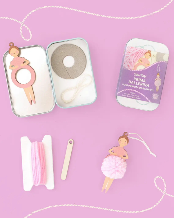 Cotton Twist, Make Your Own Pom Pom Ballerina Gift Kit