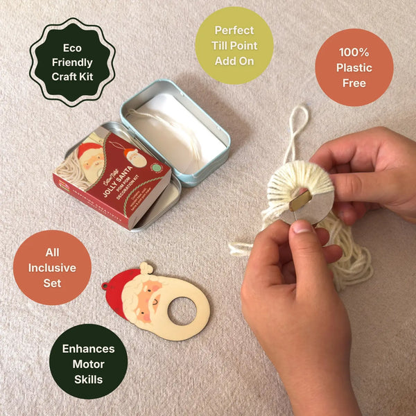Cotton Twist, Make Your Own Pom Pom Santa Decoration Kit