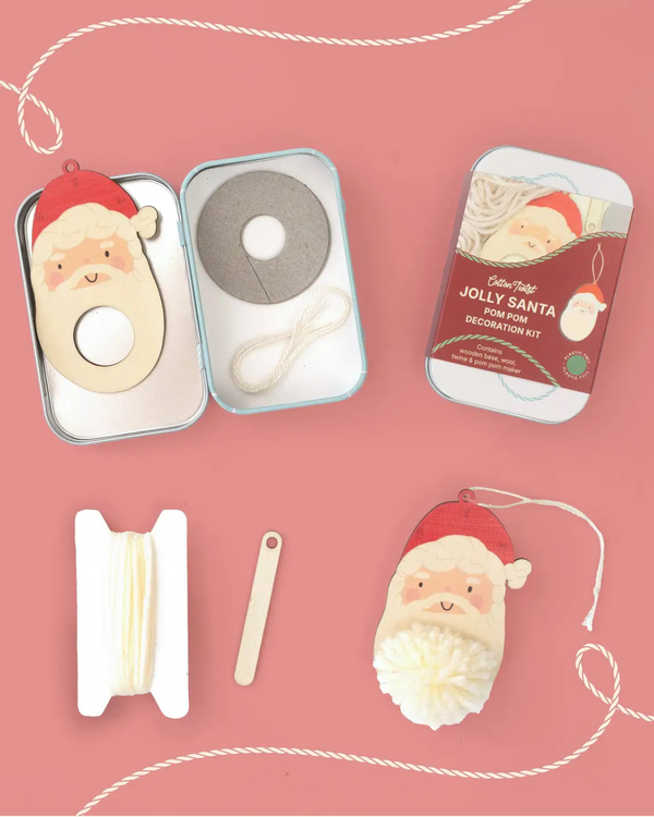 Cotton Twist, Make Your Own Pom Pom Santa Decoration Kit