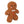 Gingerbread Man Boucle Christmas Cushion