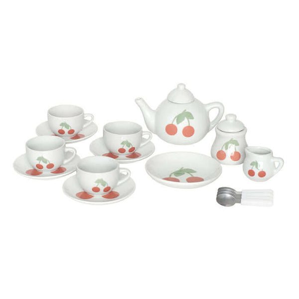 Jabadabado - Porcelain Tea Set with Cherry Print