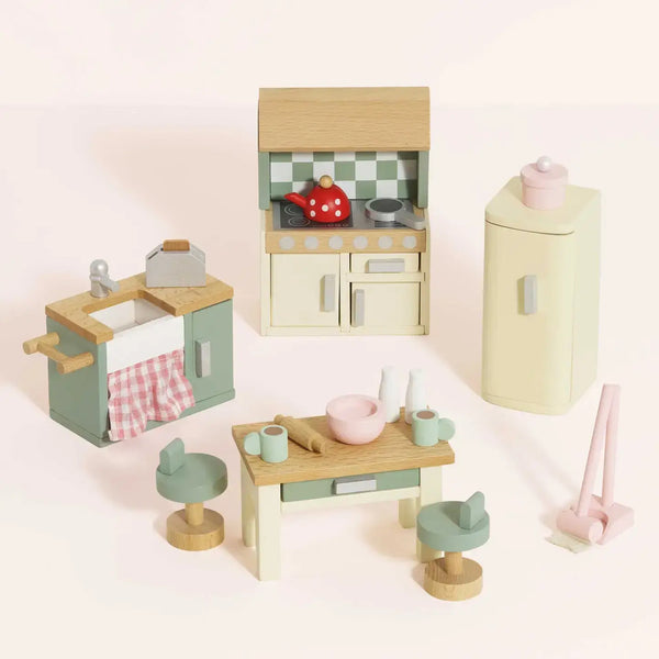 Le Van, Wooden Dolls House Kitchen Furniture