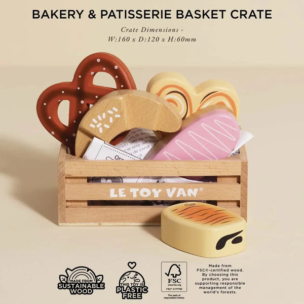 Le Van, Bakery & Patisserie Wooden Market Crate
