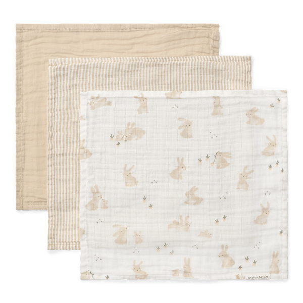 Little Dutch, Facecloths Set - Baby Bunny