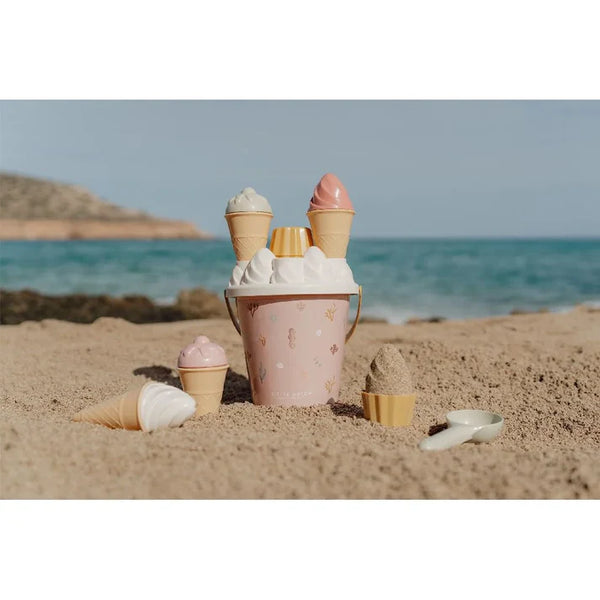 Little Dutch, Ice Cream Bucket Set - Ocean Dreams Pink