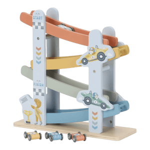 Little Dutch, Ramp Racer - Cars with colorful ramps and toy cars ready for action, perfect for little racing enthusiasts.