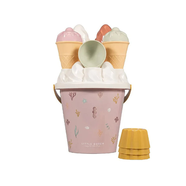 Little Dutch, Ice Cream Bucket Set - Ocean Dreams Pink