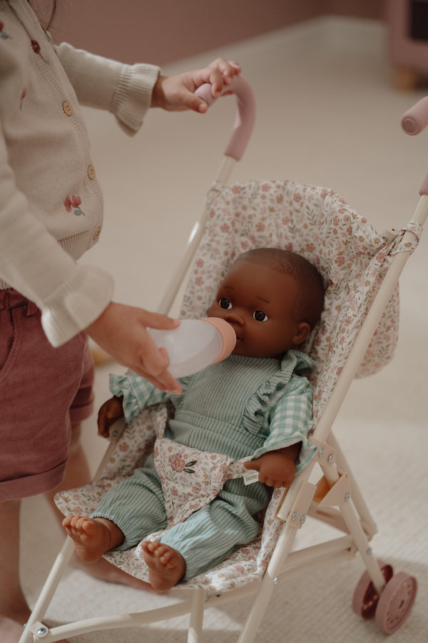 Little Dutch, Metal Doll Stroller - White Frame