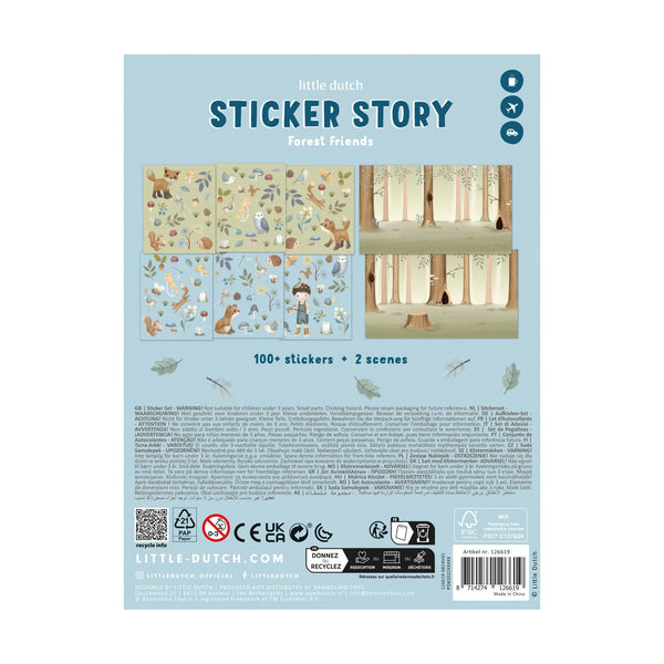 Little Dutch, Sticker Story - Forest Friends