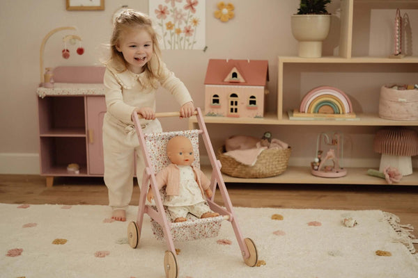 Little Dutch, Wooden Doll Stroller