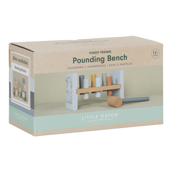 Little Dutch, Wooden Hammer Bench - Forest Friends