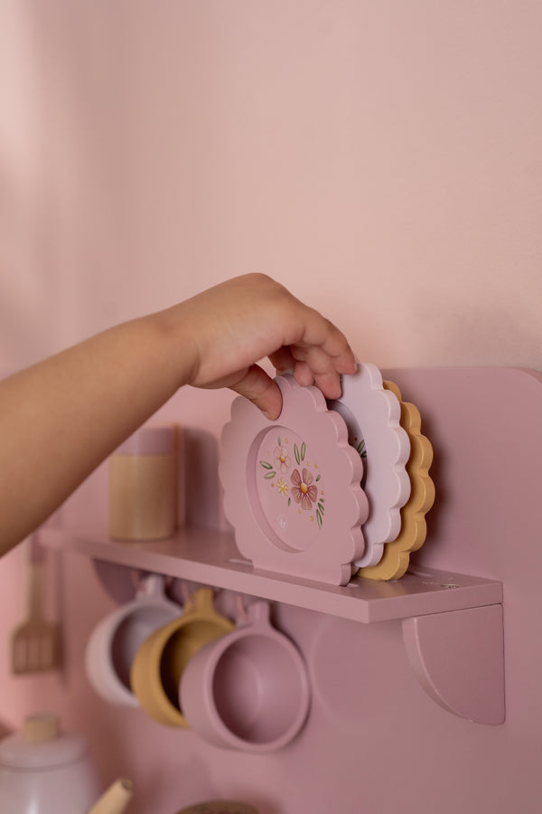 Little Dutch, Wooden Play Kitchen Pink FSC (Limited Edition)