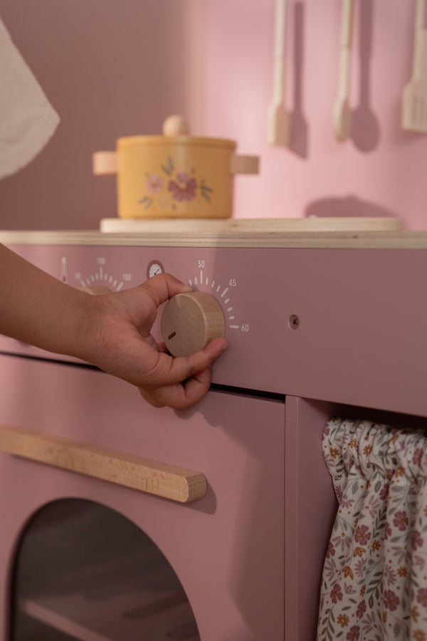 Little Dutch, Wooden Play Kitchen Pink FSC (Limited Edition)