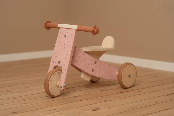 Little Dutch, Wooden Tricycle - Pink