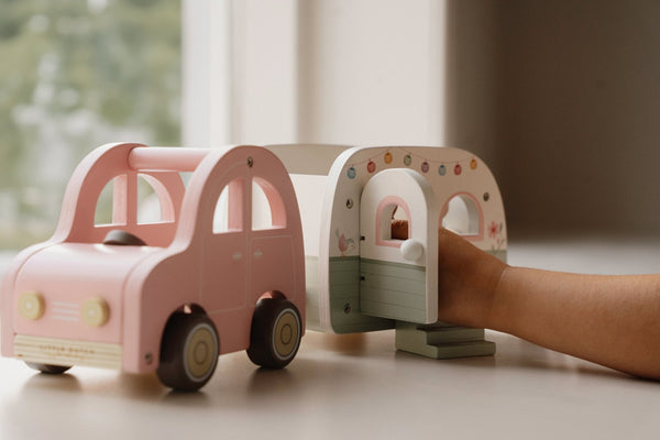 Little Dutch, Toy Car with Caravan