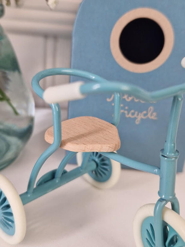 Maileg, Abri À Tricycle for Mouse - Petrol Blue