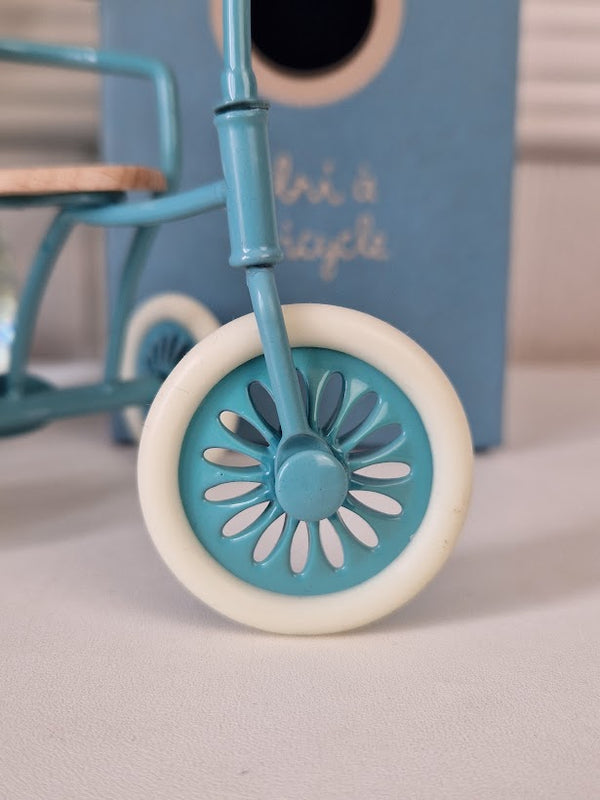 Maileg, Abri À Tricycle for Mouse - Petrol Blue