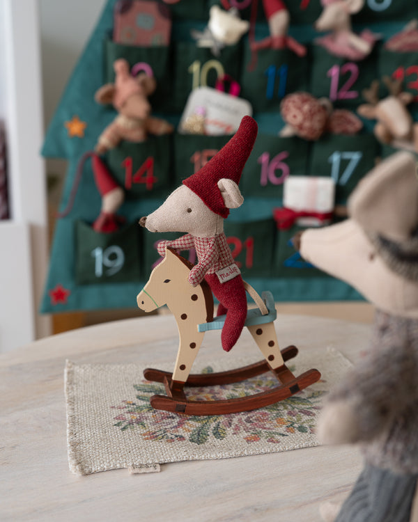 Maileg, Rocking Horse, Mouse - Spotted