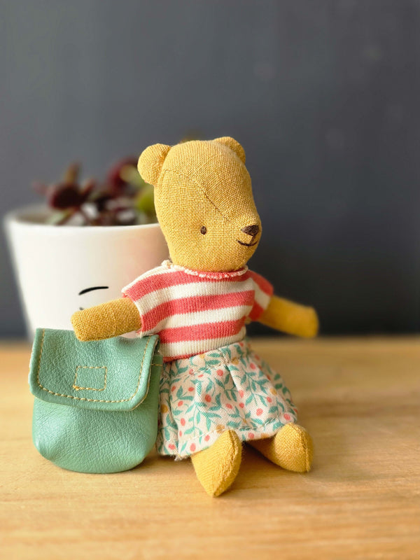 Maileg, Clothes and Bag, Big Sister Mouse - Green