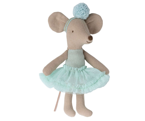 Maileg, Ballerina Mouse, Little Sister - Light Mint