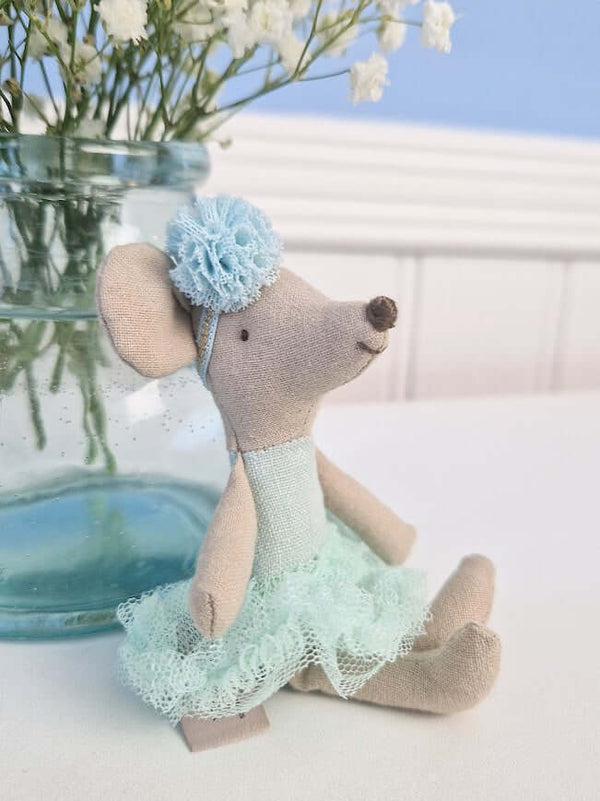 Maileg, Ballerina Mouse, Little Sister - Light Mint