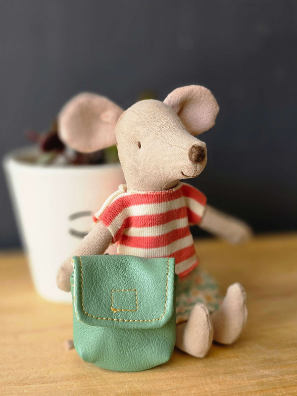 Maileg, Clothes and Bag, Big Sister Mouse - Green
