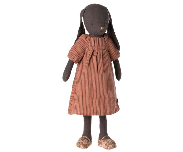 Maileg, Bunny Size 3, Brown - in Dress & Floral Shoes
