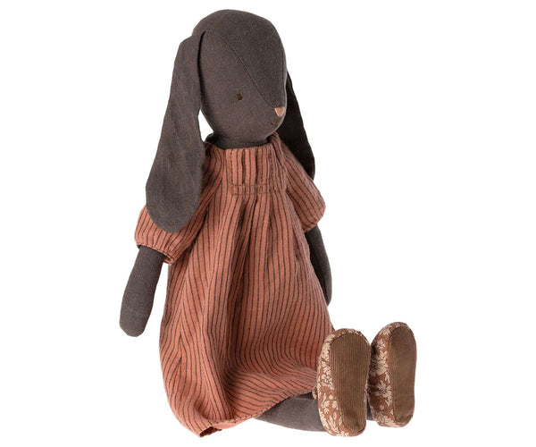 Maileg, Bunny Size 3, Brown - in Dress & Floral Shoes